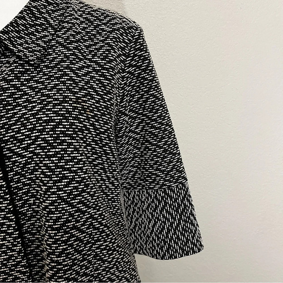 Zozo black & white tweed jacket with three-quarter length sleeves size medium - Picture 5 of 15